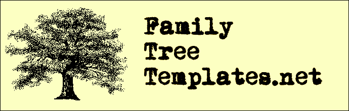 blank family tree with 3 siblings