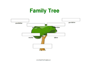 blank family tree template for kids