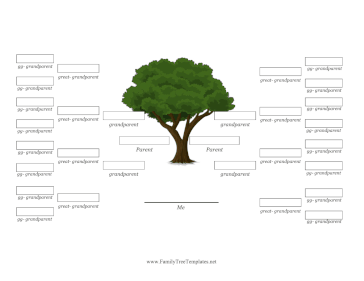 5 Generation Gender Neutral Family Tree  Template