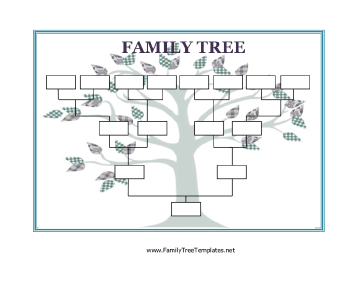 Blank Family Tree Form - Fillable PDF Form