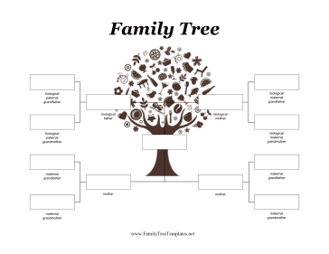 Two Mothers Adoptive Family Tree Template