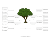 5 Generation Gender Neutral Family Tree  family tree template