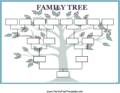 blank family tree drawing